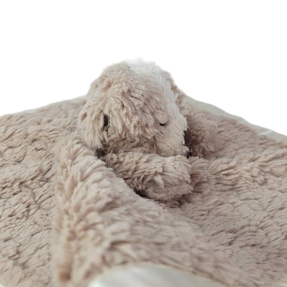 Mary Meyer Dog Lovey Plush Brown 13" Satin Trim & Back Soothing Security Puppy - Picture 5 of 10